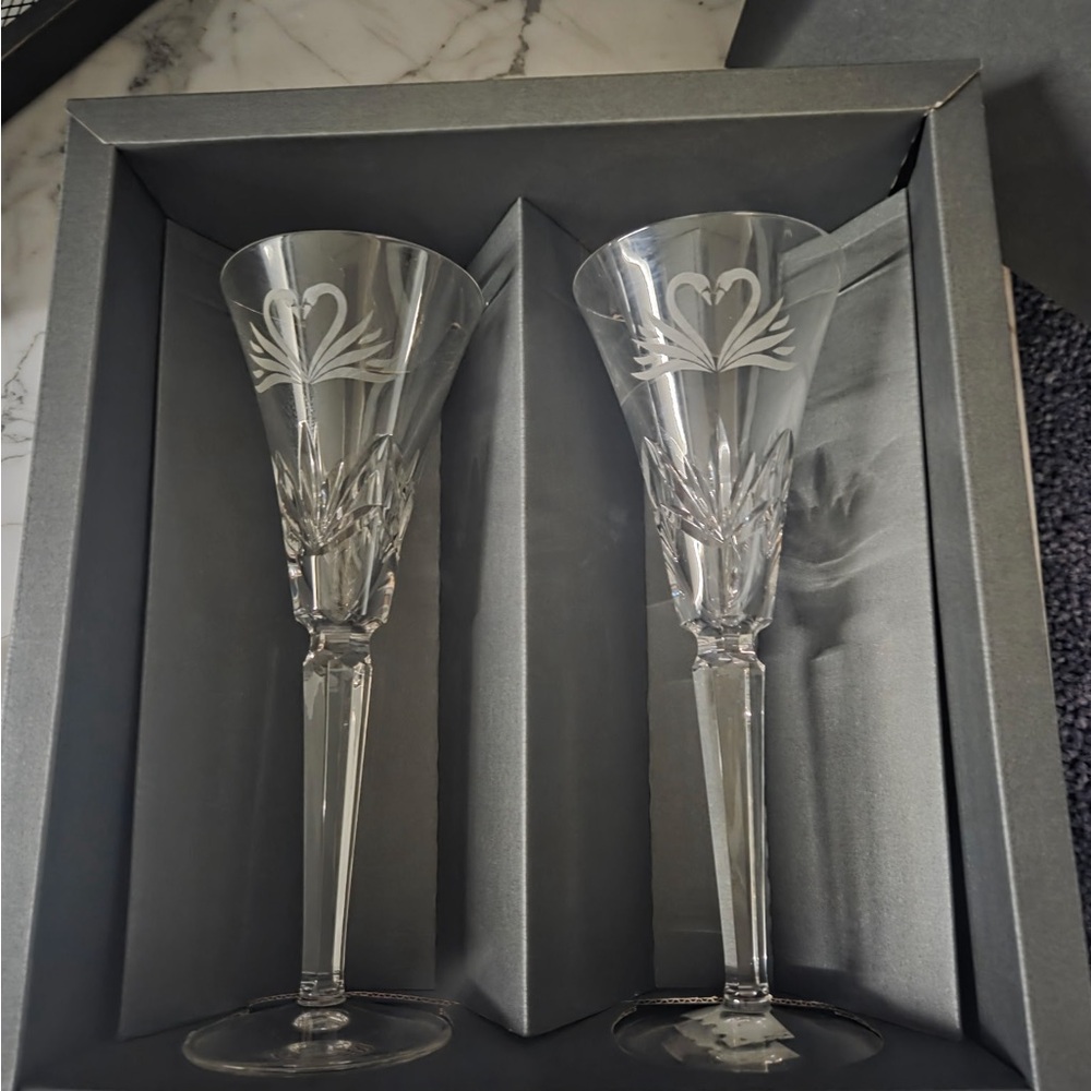 Waterford Crystal Champagne Flutes